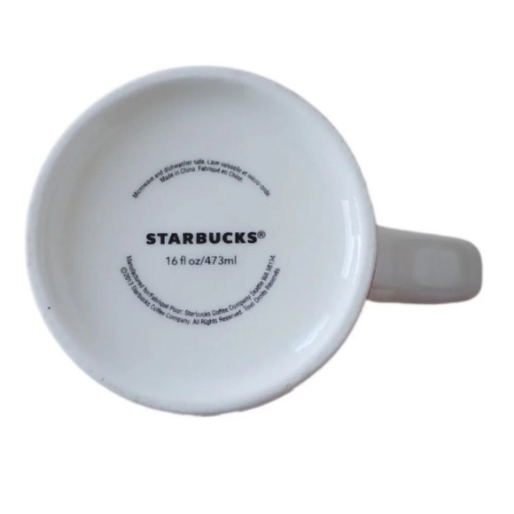 Starbucks 2013 Holiday Mugs Christmas Snowflake MCM - Picture 7 of 9